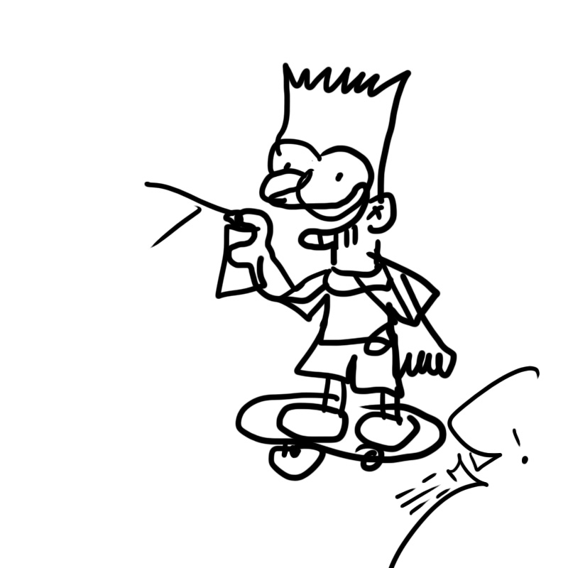 Como desenhar o Bart Simpsons mandraka 